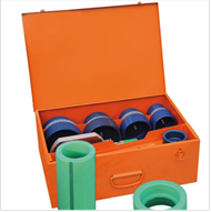 Ritmo R125Q TFE hevítőelemes tokos hegesztő készlet acél tárolóban 20-125mm